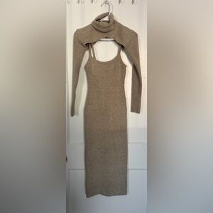 Forever 21 Beige/Cream Sweater dress | Size small | Very Stretchy